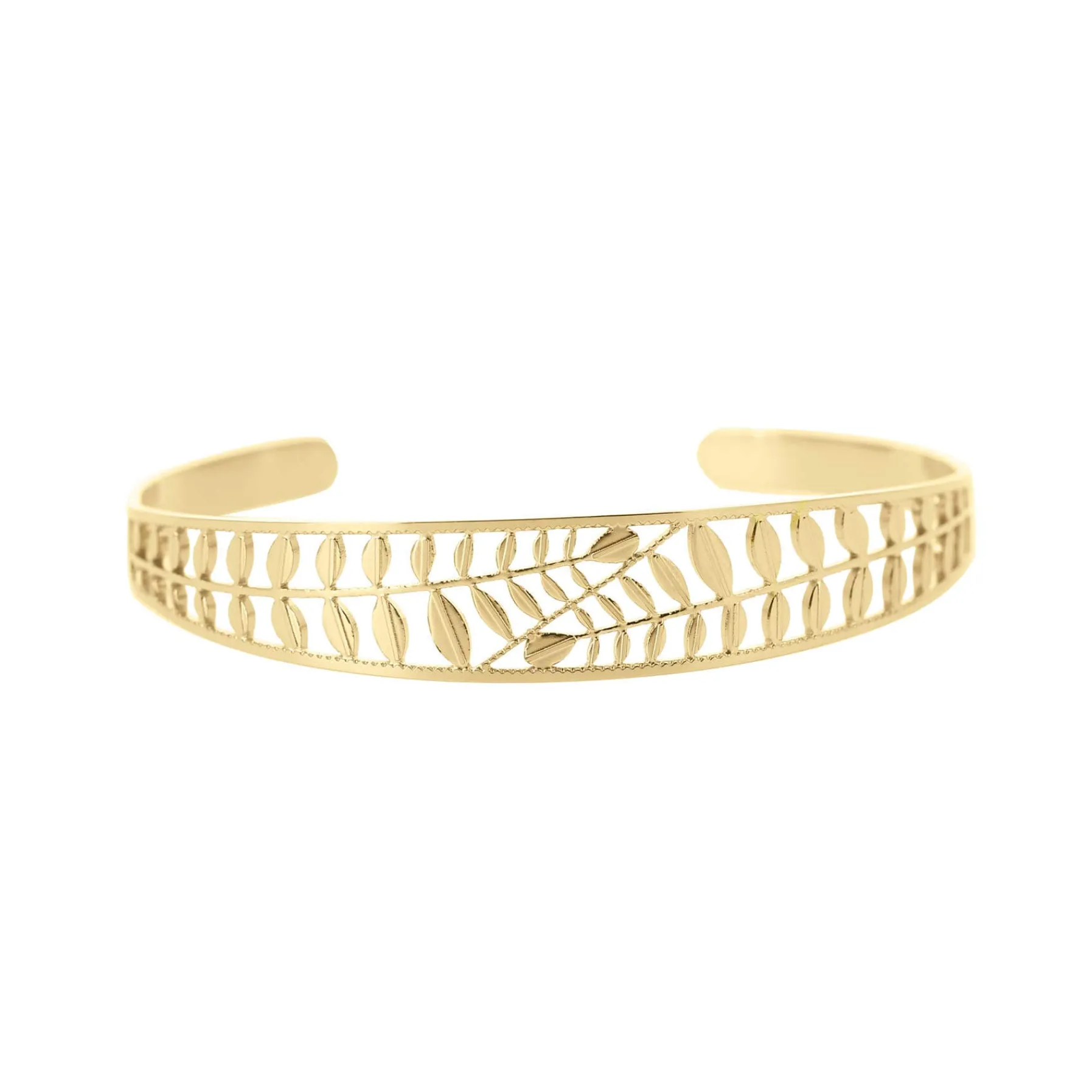 Femme Luzaka Bracelets<Jonc Rameau acier doré or