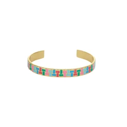 Femme Luzaka Bracelets<Jonc Rio multicolore acier doré or