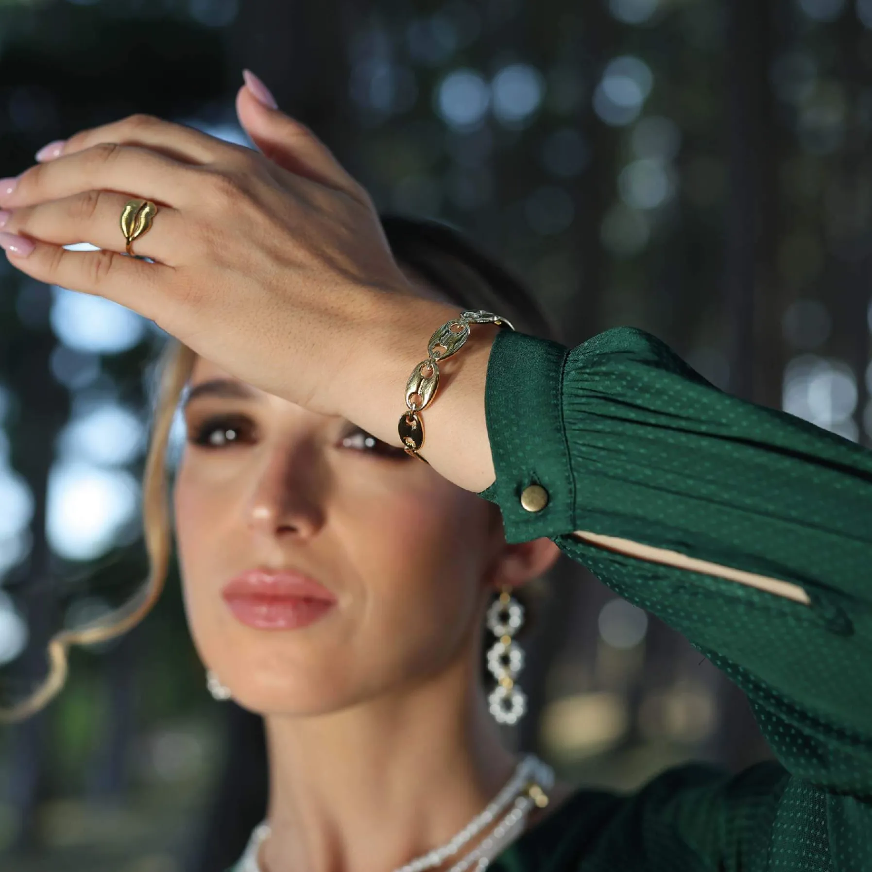 Femme Luzaka Bracelets<Jonc Vanilla acier doré or