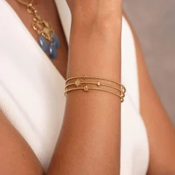 Femme Luzaka Bracelets<Jonc Vénus acier doré or