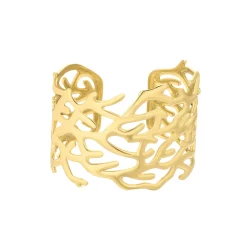 Femme Luzaka Bracelets<Manchette Marina acier doré or