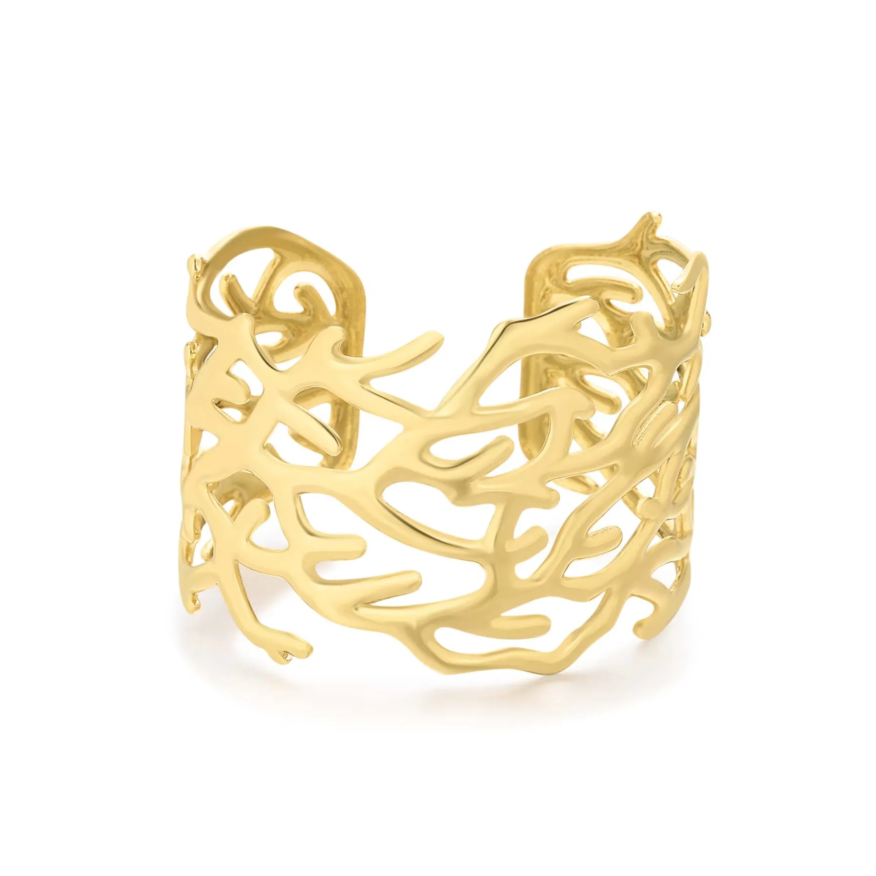 Femme Luzaka Bracelets<Manchette Marina acier doré or