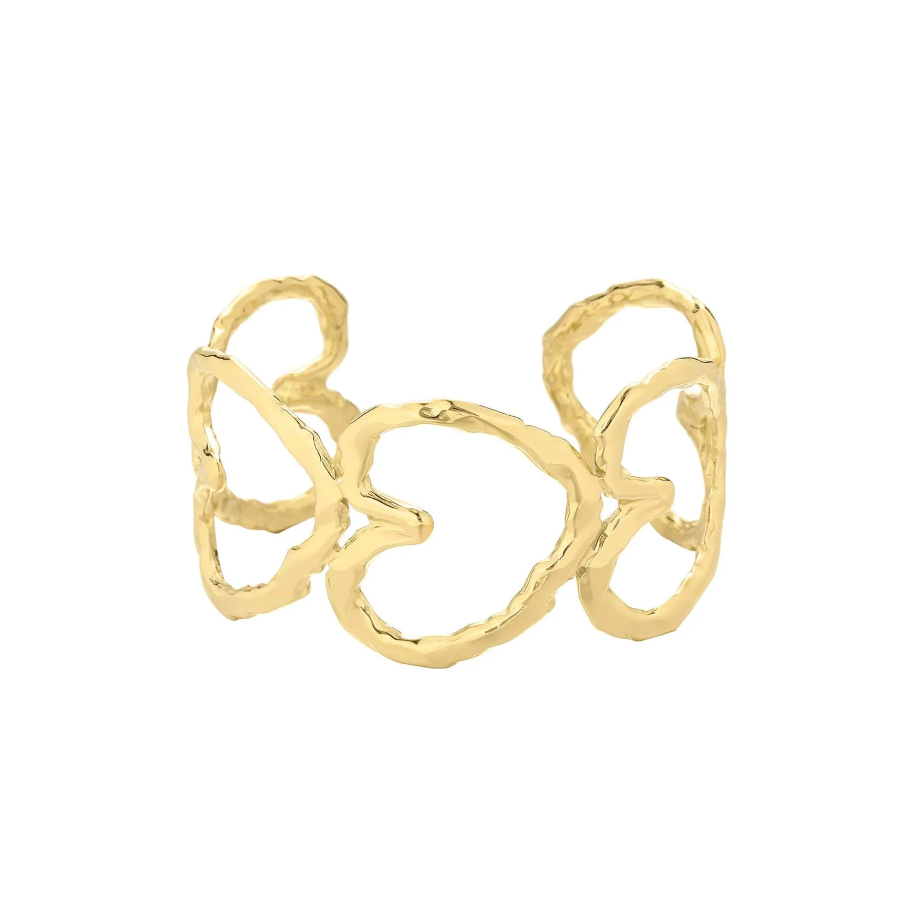 Femme Luzaka Bracelets<Manchette Rosita acier doré or