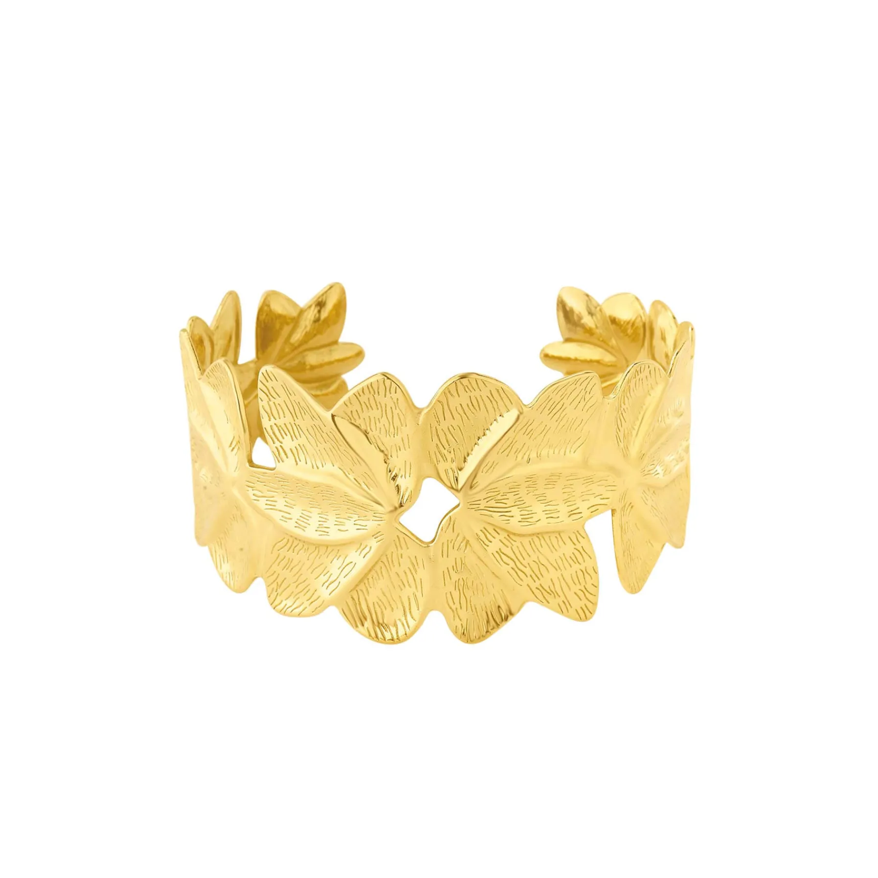 Femme Luzaka Bracelets<Manchette Sofia acier doré or