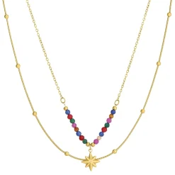 Femme Luzaka Colliers<Multi rangs Dana acier doré or