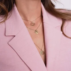Femme Luzaka Colliers<Multirangs Arbre de vie acier doré or