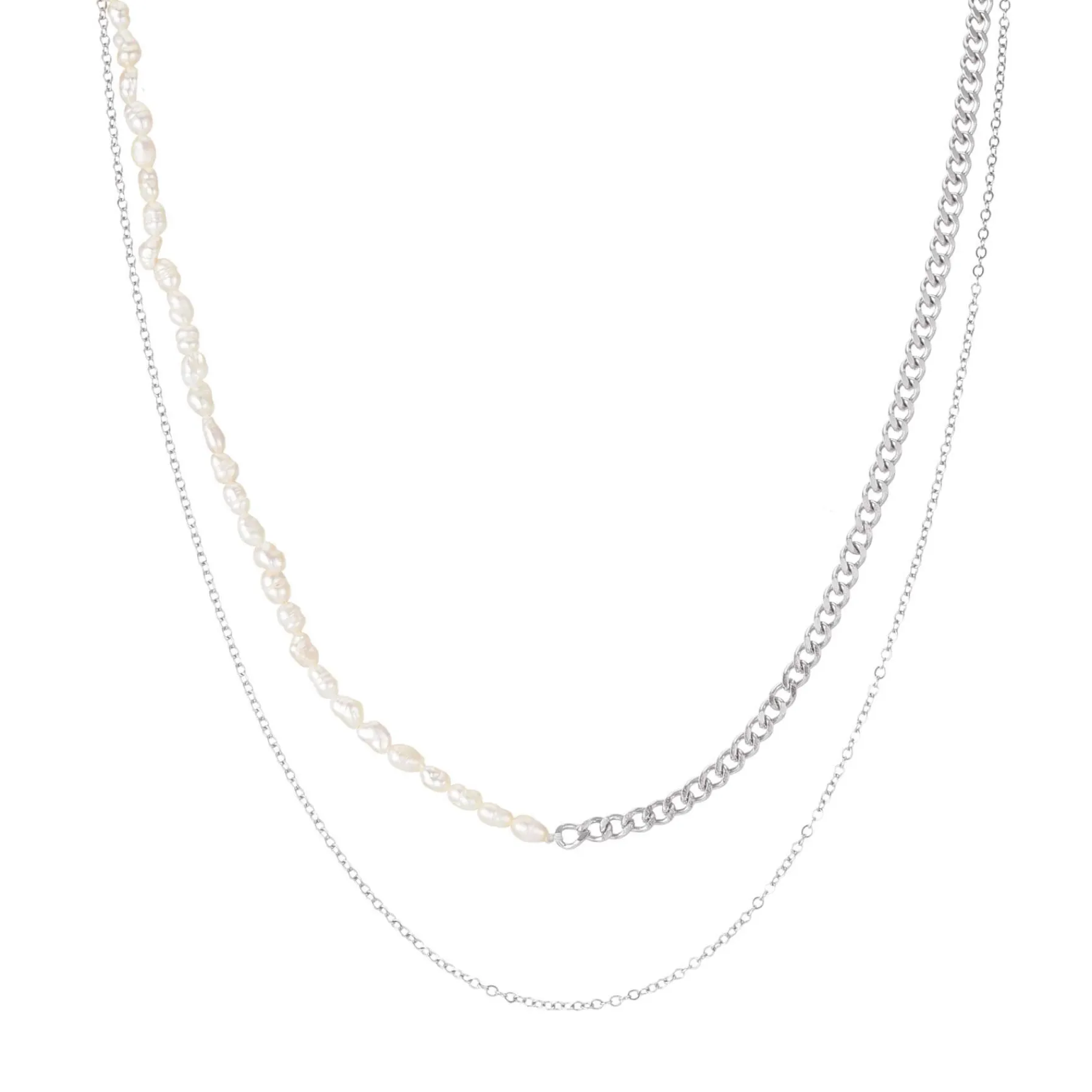 Femme Luzaka Colliers<Multirangs Duo acier & perles