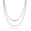 Femme Luzaka Colliers<Multirangs Yka acier