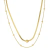 Femme Luzaka Colliers<Multirangs Yéléna acier doré or