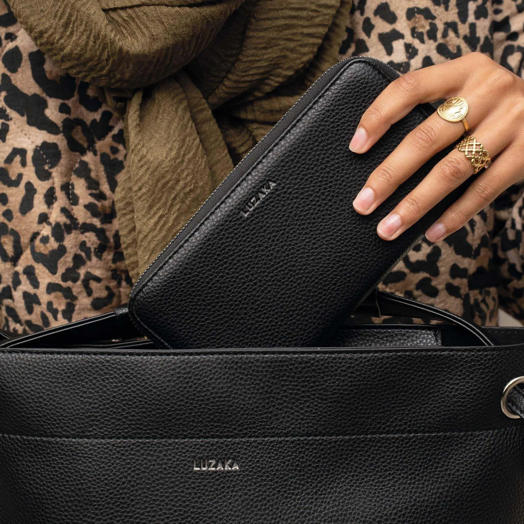 Luzaka Portefeuilles & Pochettes<Portefeuille Léna noir