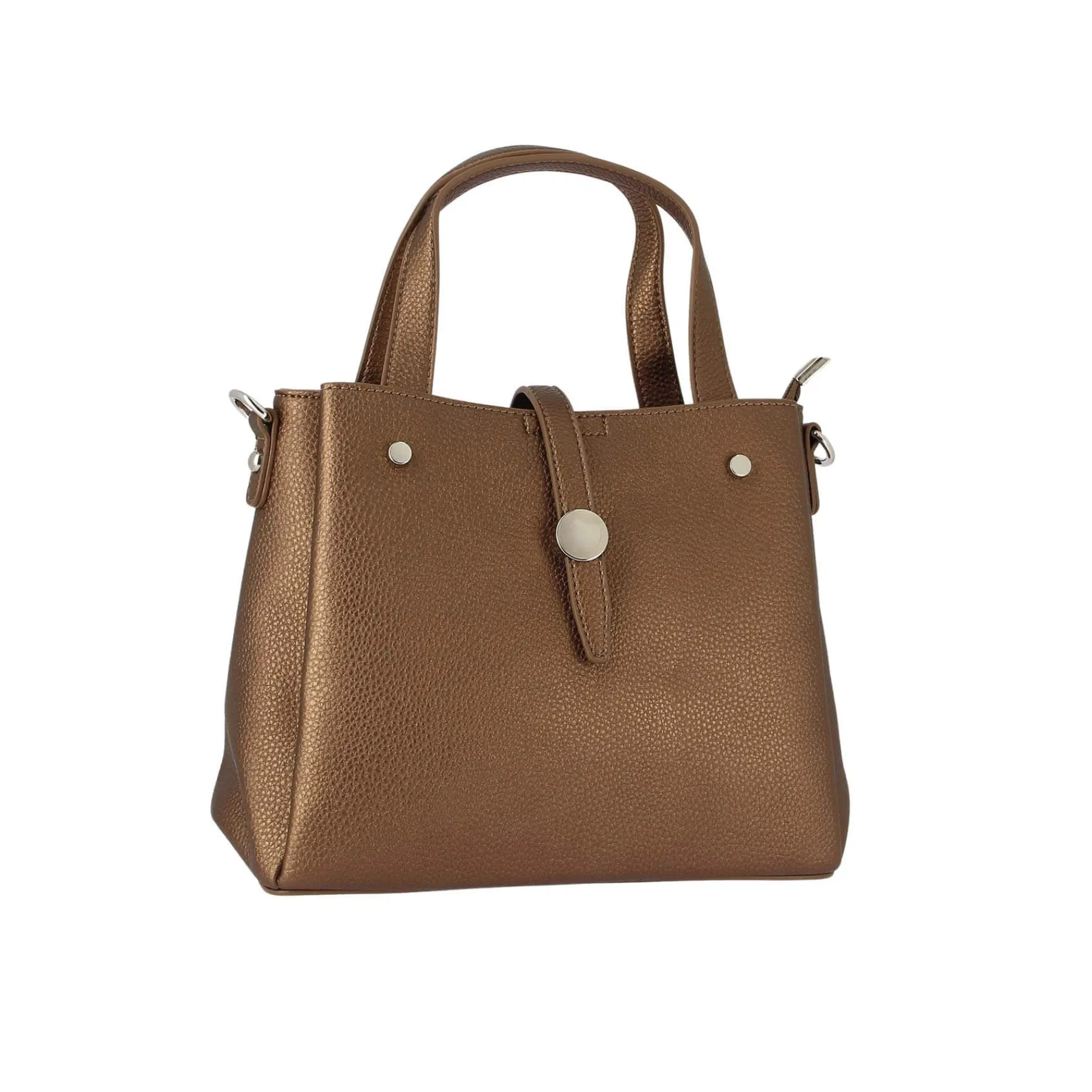 Luzaka Sacs<Sac à main Darius marron métalisé