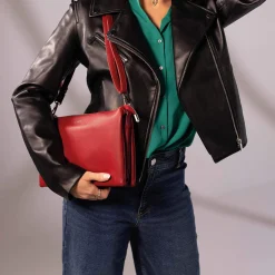 Luzaka Sacs<Sac à main Lisa rouge