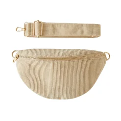 Luzaka Sacs<Sac Banane Erika velours Crème