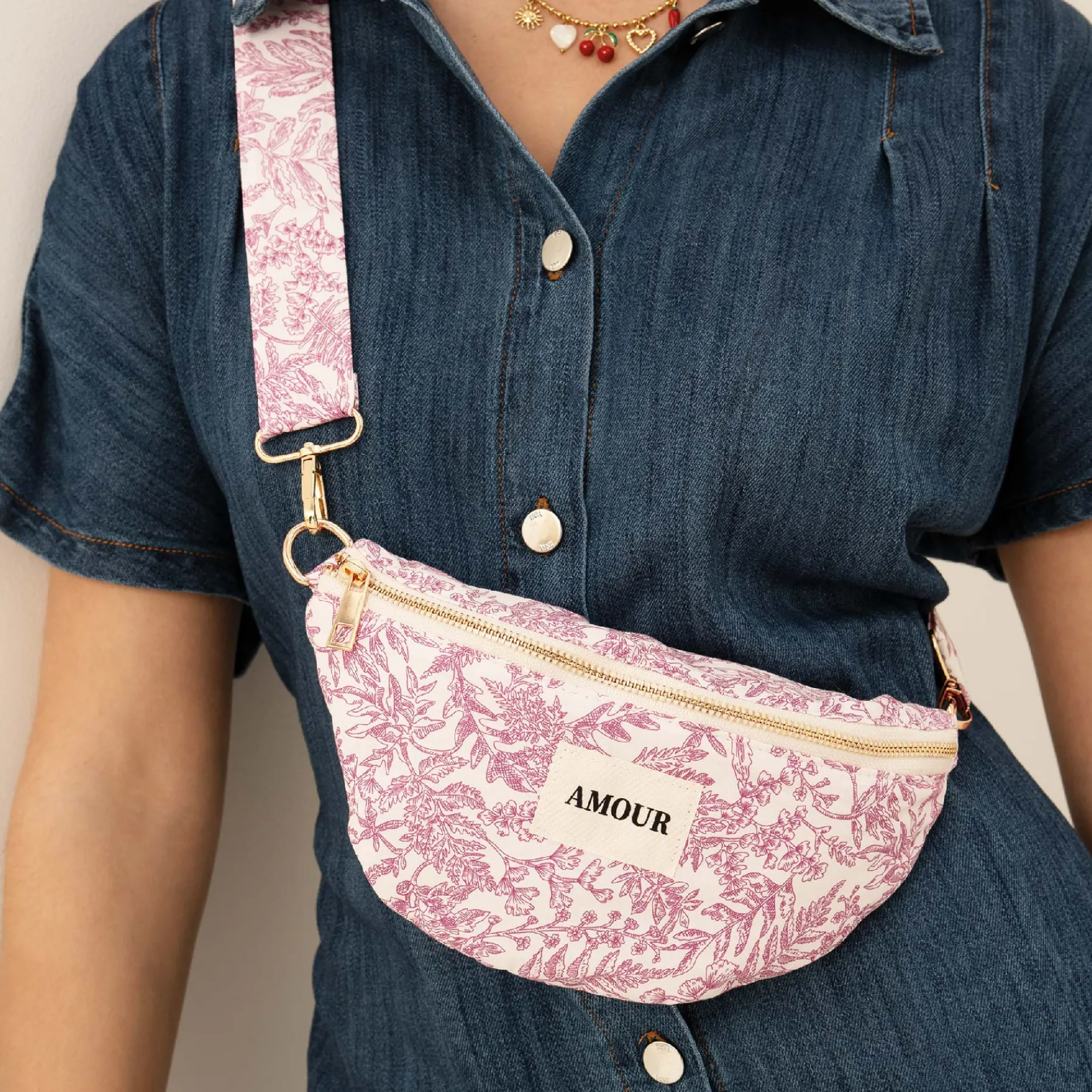 Luzaka Sacs<Sac Banane Flavie rose