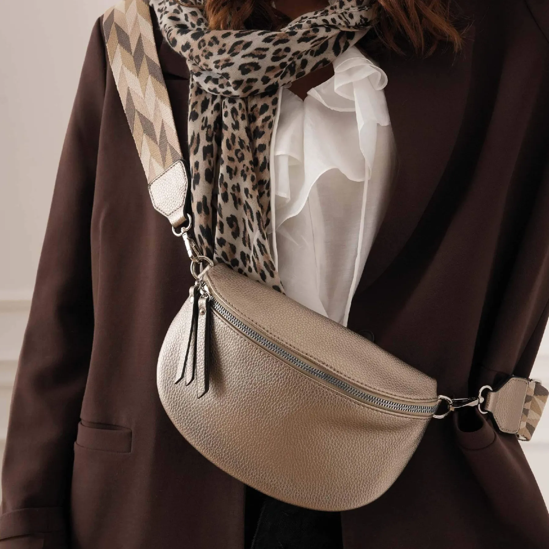 Luzaka Sacs<Sac Banane Paola doré