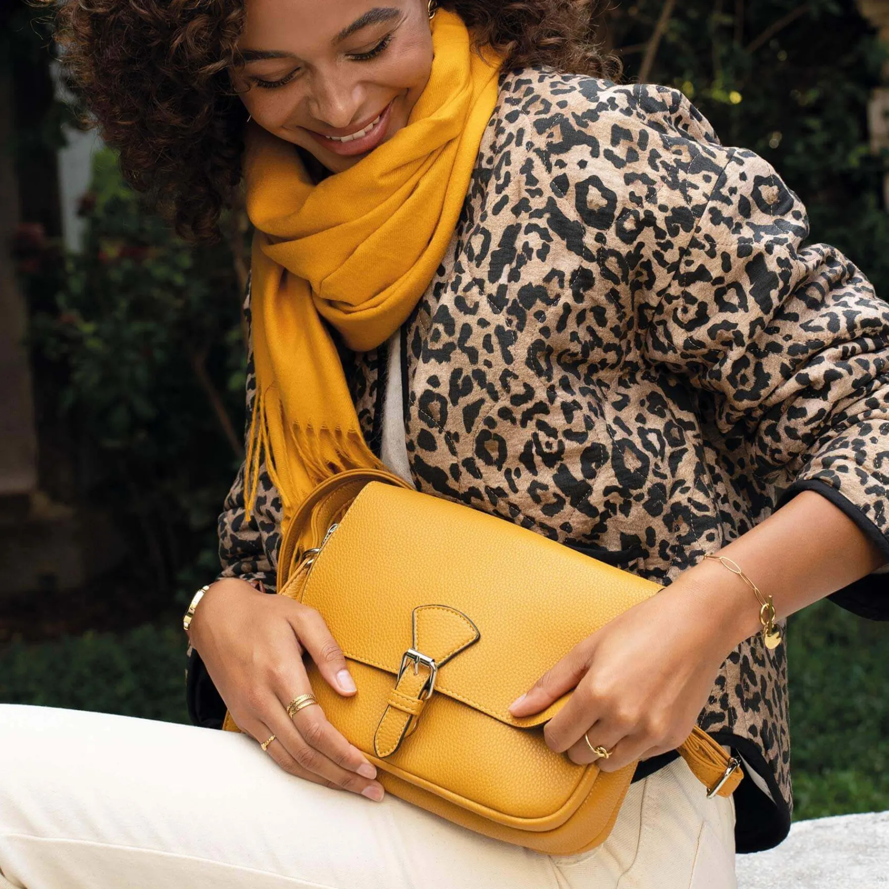 Luzaka Sacs<Sac Simone moutarde
